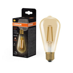 Osram Vintage 1906 Edison 60 Filament Dim Lamp 7.2W 824 Gold E27 4 Pack - thumbnail 4