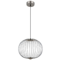 Luminosa Lighting Luminosa Galway 50Cm Wire Frame Pendant Ceiling Light Nickel Matt Led 3000K - thumbnail 2