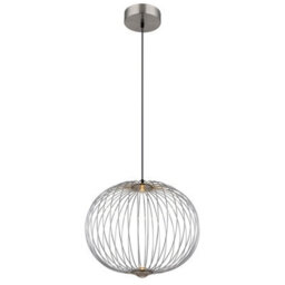Luminosa Lighting Luminosa Galway 50Cm Wire Frame Pendant Ceiling Light Nickel Matt Led 3000K - thumbnail 5