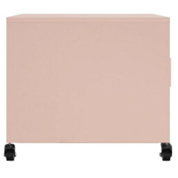 Berkfield Coffee Table Pink 68X50X43.5 Cm Steel - thumbnail 7