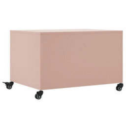 Berkfield Coffee Table Pink 68X50X43.5 Cm Steel - thumbnail 8