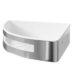 Showerdrape Bagno Chrome Wall Mounted Corner Basket - thumbnail 7
