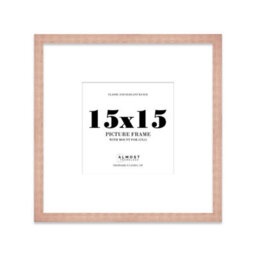 "15X15"" Bronze Picture Frame - 15X15"" Square Frame With 12X12"" Mount For 15X15""/12X12"" Pictures Art Deco Style Room Decor, 1 Pack"