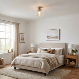 Happy Homewares Antique Brass Semi Flush Ceiling Light With Dimpled Clear Glass Shade - thumbnail 6