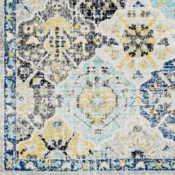 Livabliss Harput-Vintage Orange Blue Beige Grey Traditional Boho Living Dining Bedroom Rug 160 X 220 Cm Easy Care, Non Shedding - thumbnail 7