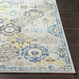 Livabliss Harput-Vintage Orange Blue Beige Grey Traditional Boho Living Dining Bedroom Rug 160 X 220 Cm Easy Care, Non Shedding - thumbnail 5