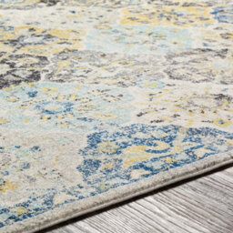 Livabliss Harput-Vintage Orange Blue Beige Grey Traditional Boho Living Dining Bedroom Rug 160 X 220 Cm Easy Care, Non Shedding - thumbnail 3