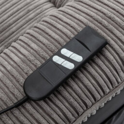 More4Homes Postana Dual Motor Rise Recliner 2 Seater Jumbo Cord Drinks Console Mobility Sofa (Grey) - thumbnail 6