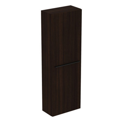Ideal Standard I.life S Tall Matt Coffee Brown Oak Effect Single Wall-Mounted Bathroom Cabinet (H)120Cm (W)40Cm - image 1