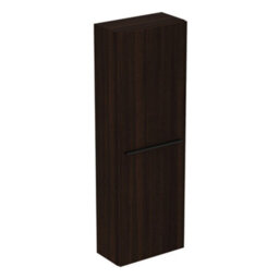 Ideal Standard I.life S Tall Matt Coffee Brown Oak Effect Single Wall-Mounted Bathroom Cabinet (H)120Cm (W)40Cm - thumbnail 1