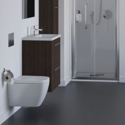 Ideal Standard I.life S Tall Matt Coffee Brown Oak Effect Single Wall-Mounted Bathroom Cabinet (H)120Cm (W)40Cm - thumbnail 6