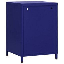 Berkfield Nightstands 2 Pcs Navy Blue 35X35X51 Cm Steel - thumbnail 5