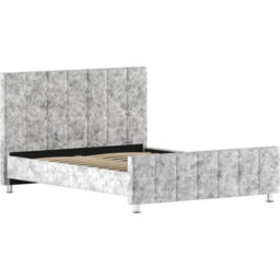 Lassic Vida Designs Valentina Crushed Velvet Silver Ukfr 5Ft King Size Bed Frame, 200 X 150Cm - thumbnail 9