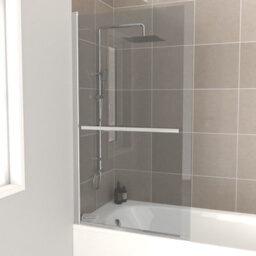 Nes Home Bathroom Square Knobs Towel Bar For Bath Screen - thumbnail 3