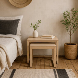 Wyld Haus Meadowbloom White Oak Set Of 2 Nesting Coffee Tables - thumbnail 2