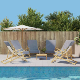 Berkfield Beach Towels 6 Pcs Grey 60X135 Cm Fabric 400 Gsm