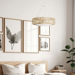Luminosa Lighting Elstead Quoizel Waylon Cylindrical Pendant Ceiling Light Contemporary Antique White 4X E27 - thumbnail 2