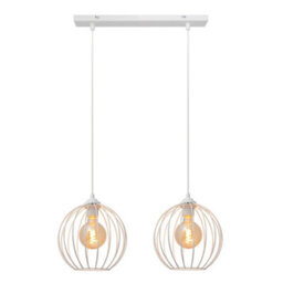 Luminosa Lighting Luminosa Mercure Straight Bar Pendant Ceiling Light White 50Cm - thumbnail 3