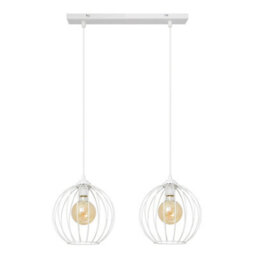 Luminosa Lighting Luminosa Mercure Straight Bar Pendant Ceiling Light White 50Cm - thumbnail 1