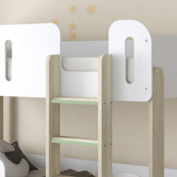 Elisa White And Pale Wood Storage Bunk Bed - 3Ft Single - thumbnail 7