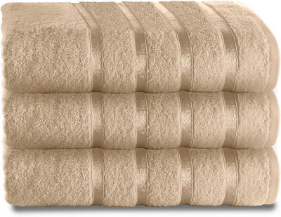 Gc Gaveno Cavailia 3 Piece Kensington Bath Sheet 80X140 Natural 500 Gsm Quick Dry & Water Absorbent Towel - image 1
