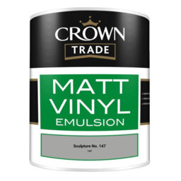 Crown Trade Vinyl Matt Walls & Ceilings Emulsion Paint Sculpture No. 147 (147) 1L - thumbnail 2