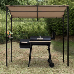 Costway 7Ft Grill Gazebo Patio Barbecue Canopy Shelter Soft Top Storage Hooks - thumbnail 5