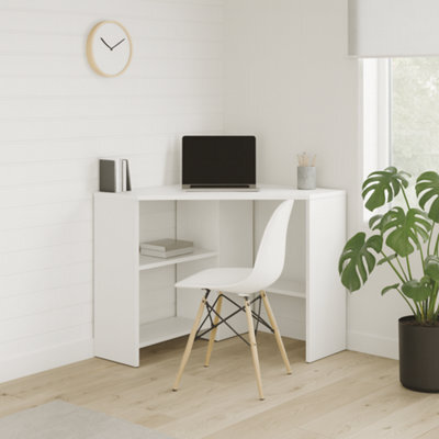 Decorotika Alison Corner Computer Desk White - image 1