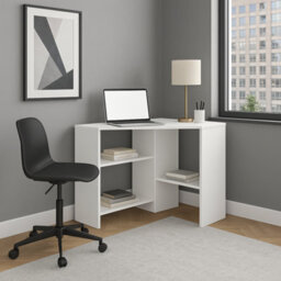 Decorotika Alison Corner Computer Desk White - thumbnail 4