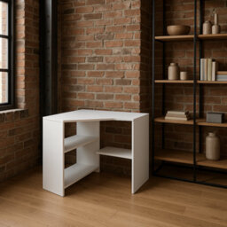 Decorotika Alison Corner Computer Desk White - thumbnail 5