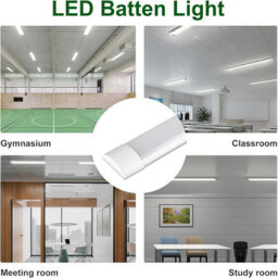 Brightex LED Brightex 60W 5Ft 6000 Lumen Led Batten Tube Light, Non-Flickering Cool White Slimline Fitting For Garage & Office - thumbnail 5