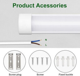 Brightex LED Brightex 60W 5Ft 6000 Lumen Led Batten Tube Light, Non-Flickering Cool White Slimline Fitting For Garage & Office - thumbnail 3