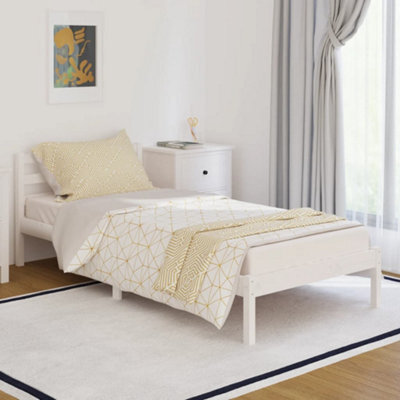 Berkfield Day Bed Solid Wood Pine 90X200 Cm White - image 1