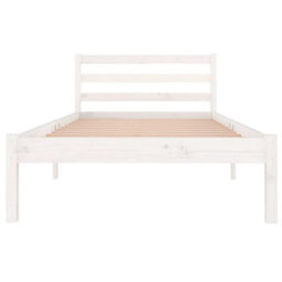 Berkfield Day Bed Solid Wood Pine 90X200 Cm White - thumbnail 4