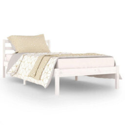 Berkfield Day Bed Solid Wood Pine 90X200 Cm White - thumbnail 2