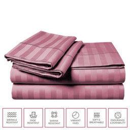 Pamposh Premium Reversible Single Duvet Cover Set Pack Of 4 Soft Microfiber Bedding With Zipper Closure, Corner Ties & Matching Pillowcase - thumbnail 5