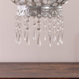 Valuelights Bazaar Moroccan Jewelled Silver Ceiling Lamp Shade - thumbnail 4