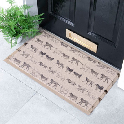 Native Natural Vintage Dogs Indoor & Outdoor Doormat - 70X40Cm - image 1