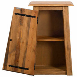 Berkfield Durable Bathroom Wall Cabinet Solid Recycled Pinewood 42X23X70 Cm - thumbnail 5