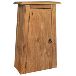 Berkfield Durable Bathroom Wall Cabinet Solid Recycled Pinewood 42X23X70 Cm - thumbnail 2
