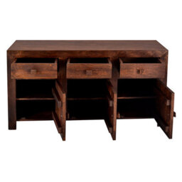 Buttercup Farm Toko Dark Mango Large Sideboard - Solid Mango Wood - L45 X W135 X H75 Cm - thumbnail 3