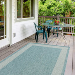 The Rugs Ecology Collection Outdoor Rugs In Aqua  200Aq - thumbnail 5
