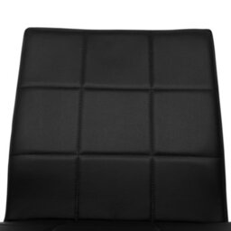 Beliani Set Of 2 Dining Chairs Kiron Faux Leather Black - thumbnail 8