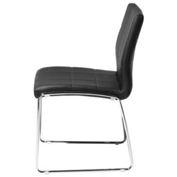 Beliani Set Of 2 Dining Chairs Kiron Faux Leather Black - thumbnail 6