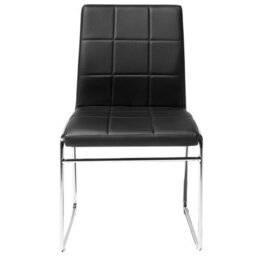 Beliani Set Of 2 Dining Chairs Kiron Faux Leather Black - thumbnail 5