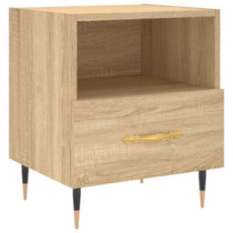Berkfield Bedside Cabinets 2 Pcs Sonoma Oak 40X35X47.5 Cm Engineered Wood - thumbnail 5