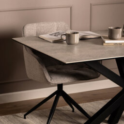 Furniture To Go Heaven Dining Table In Ceramic Grey (L) 160Cm Seats Up To 6 - thumbnail 4