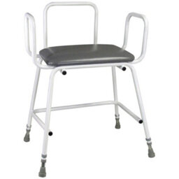 Loops Adjustable Bariatric Perching Stool With Arms - 254Kg Weight Capacity For Enhanced Stability - thumbnail 5