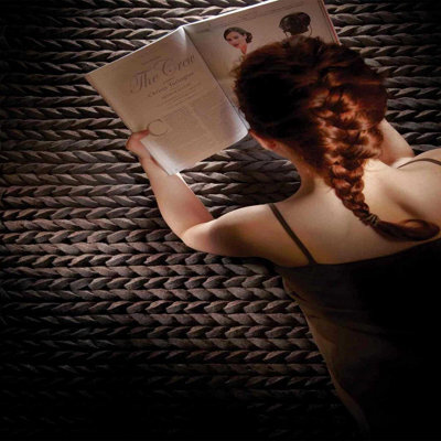 Urbane Chocolate Thick Pile Braided Wool Rug By Rug Guru-160Cm X 230Cm - image 1