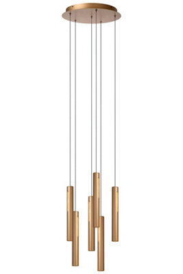 Lucide Premium Griffith Pendant Light Diameter 38Cm Led Dim. Cct 6X6W 2700K/4000K - Bronze - image 1